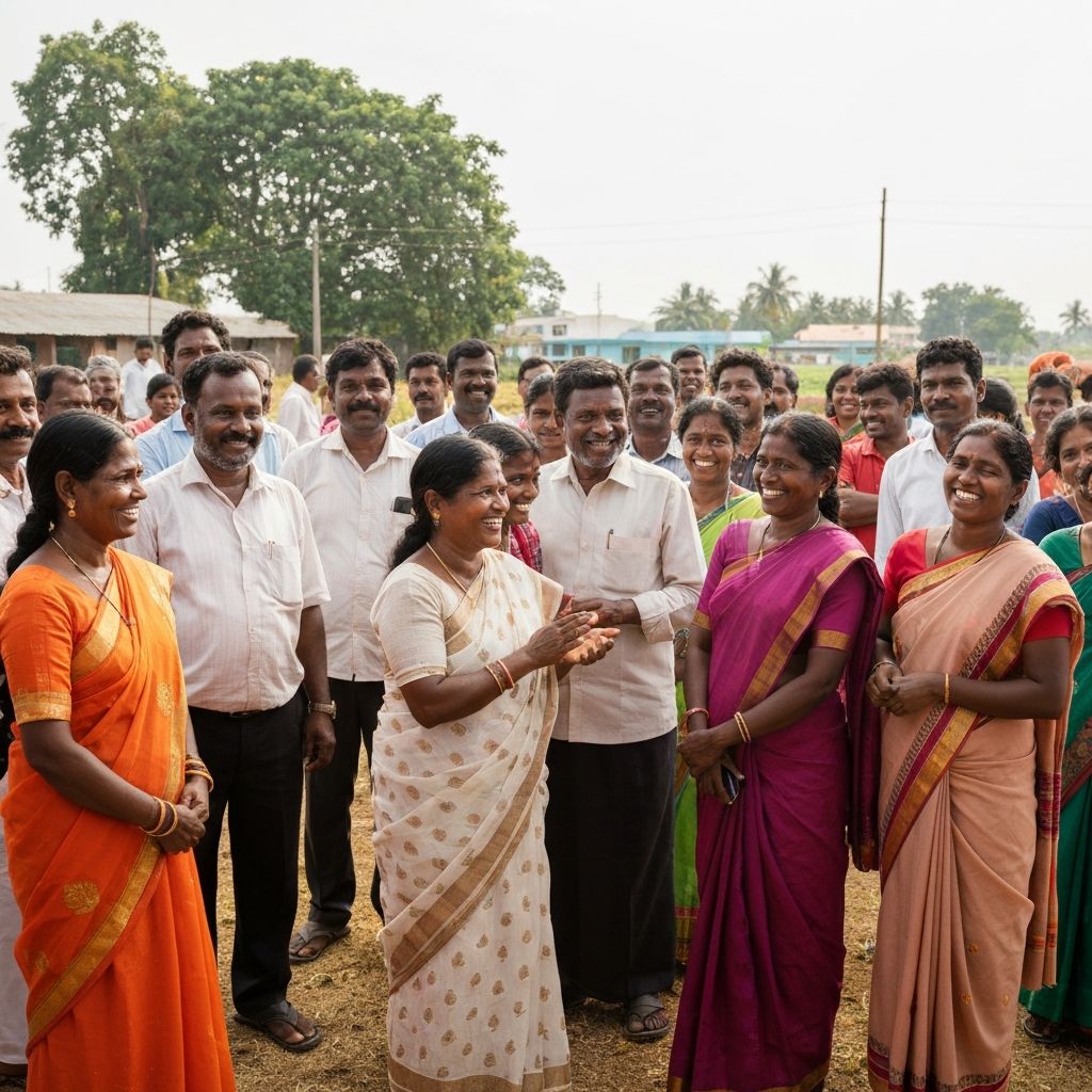 Community members of Sankari Co op Urban Bank